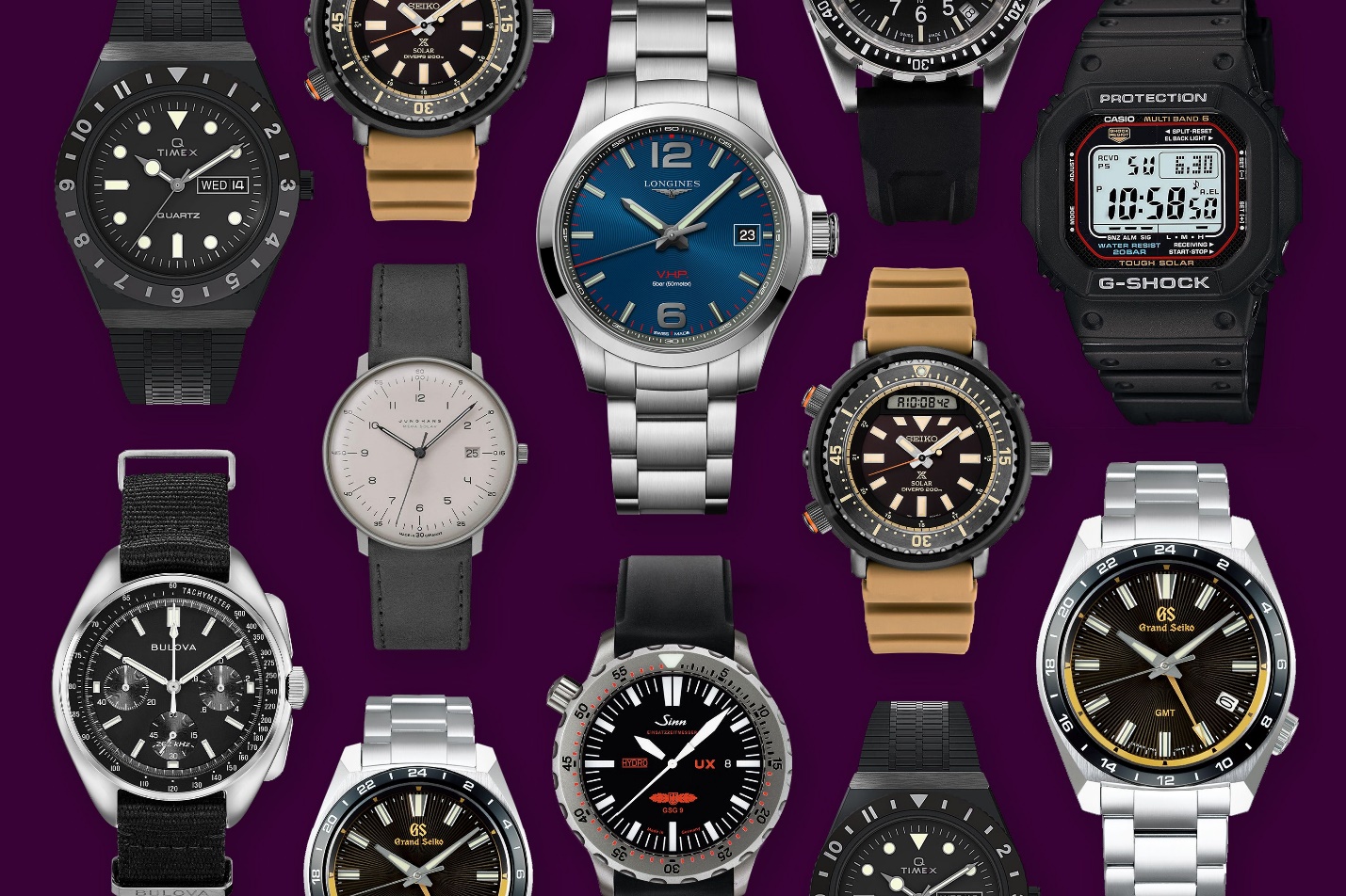 A group of watches Description automatically generated